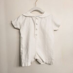 Linen/Cotton White Jumper